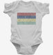Retro Vintage Mauritius Flag white Infant Bodysuit
