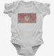 Retro Vintage Montenegro Flag white Infant Bodysuit