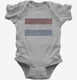 Retro Vintage Netherlands Flag grey Infant Bodysuit