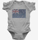 Retro Vintage New Zealand Flag grey Infant Bodysuit