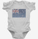 Retro Vintage New Zealand Flag white Infant Bodysuit