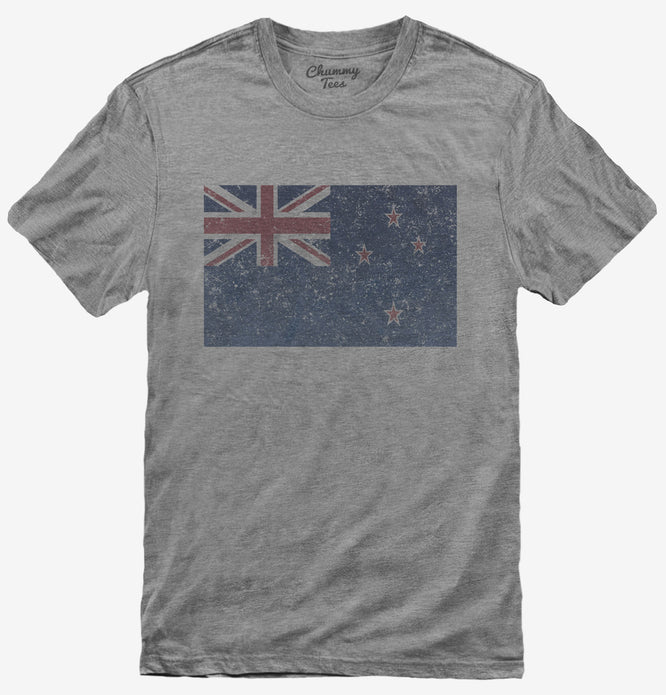 Retro Vintage New Zealand Flag T-Shirt