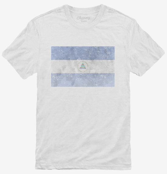 Retro Vintage Nicaragua Flag T-Shirt
