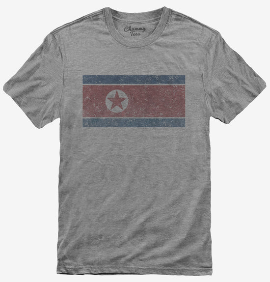 Retro Vintage North Korea Flag T-Shirt