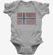 Retro Vintage Norway Flag  Infant Bodysuit
