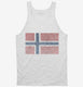 Retro Vintage Norway Flag white Tank