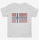 Retro Vintage Norway Flag white Toddler Tee