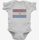 Retro Vintage Paraguay Flag white Infant Bodysuit