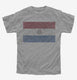 Retro Vintage Paraguay Flag grey Youth Tee