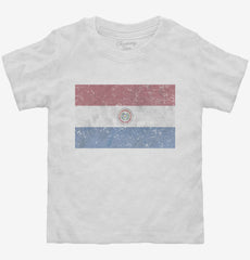 Retro Vintage Paraguay Flag Toddler Shirt