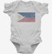 Retro Vintage Philippines Flag  Infant Bodysuit