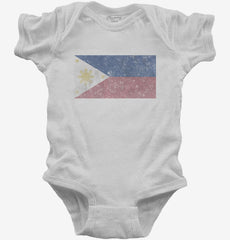 Retro Vintage Philippines Flag Baby Bodysuit