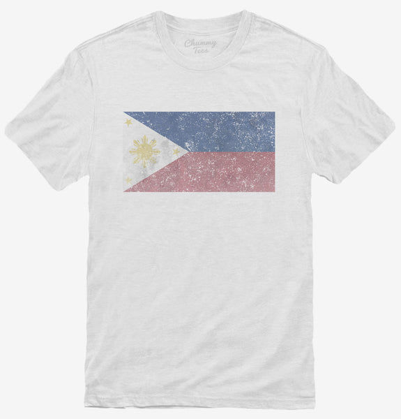 Retro Vintage Philippines Flag T-Shirt | Official Chummy Tees® T-Shirts