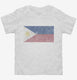 Retro Vintage Philippines Flag white Toddler Tee