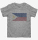 Retro Vintage Philippines Flag grey Toddler Tee