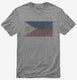 Retro Vintage Philippines Flag grey Mens
