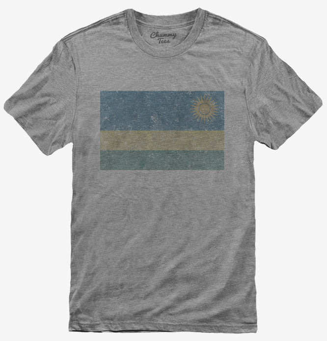 Retro Vintage Rwanda Flag T-Shirt