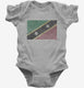 Retro Vintage Saint Kitts And Nevis Flag  Infant Bodysuit