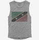 Retro Vintage Saint Kitts And Nevis Flag  Womens Muscle Tank