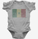 Retro Vintage Senegal Flag grey Infant Bodysuit