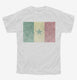 Retro Vintage Senegal Flag white Youth Tee