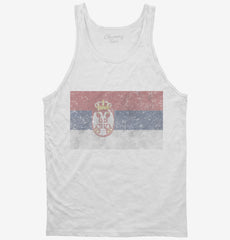 Retro Vintage Serbia Flag Tank Top