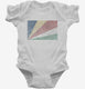 Retro Vintage Seychelles Flag white Infant Bodysuit