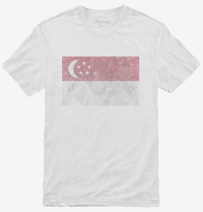 Retro Vintage Singapore Flag T-Shirt
