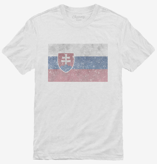 Retro Vintage Slovakia Flag T-Shirt