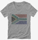 Retro Vintage South Africa Flag  Womens V-Neck Tee