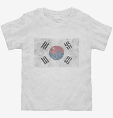 Retro Vintage South Korea Flag Toddler Shirt