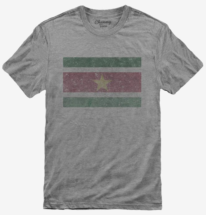 Retro Vintage Suriname Flag T-Shirt