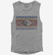 Retro Vintage Swaziland Flag  Womens Muscle Tank