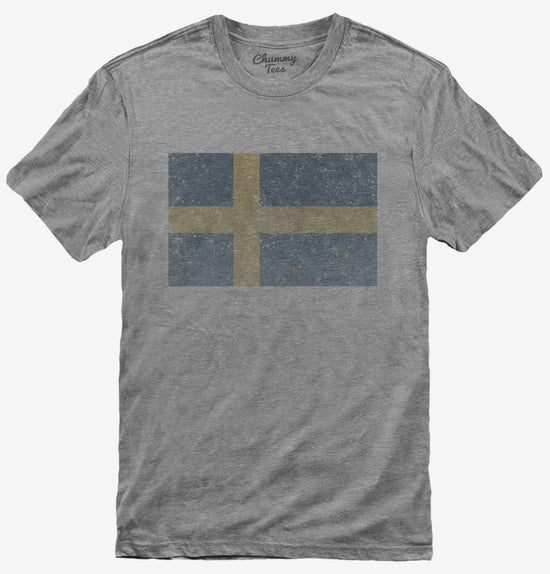 Retro Vintage Sweden Flag T-Shirt