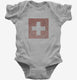 Retro Vintage Switzerland Flag  Infant Bodysuit