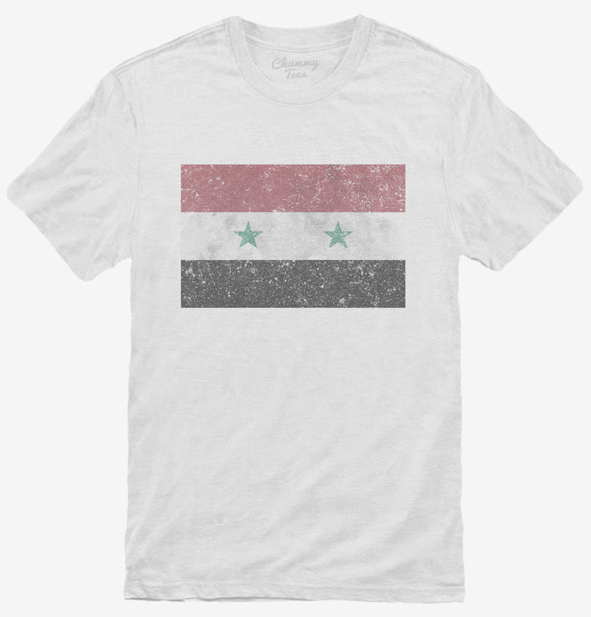 Retro Vintage Syria Flag T-Shirt