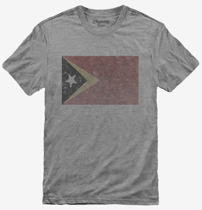 Retro Vintage Timor-Leste Flag T-Shirt