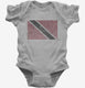 Retro Vintage Trinidad And Tobago Flag grey Infant Bodysuit