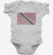 Retro Vintage Trinidad And Tobago Flag white Infant Bodysuit
