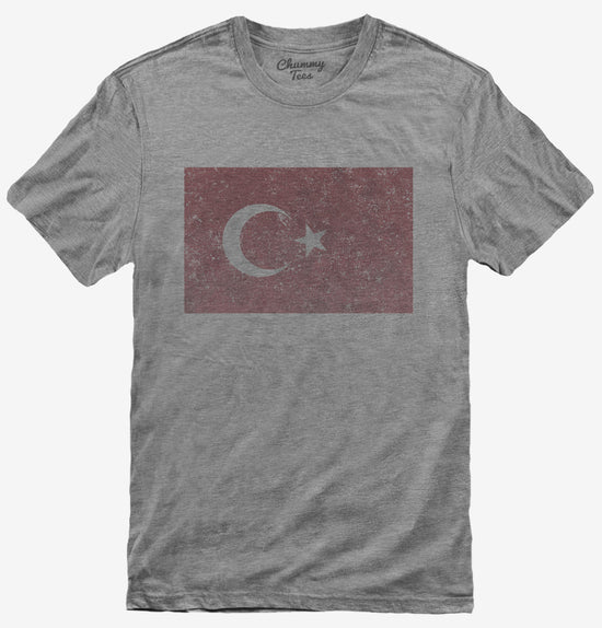 Retro Vintage Turkey Flag T-Shirt