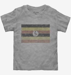 Retro Vintage Uganda Flag Toddler Shirt