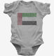 Retro Vintage United Arab Emirates Flag grey Infant Bodysuit
