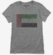 Retro Vintage United Arab Emirates Flag grey Womens