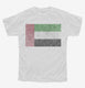 Retro Vintage United Arab Emirates Flag white Youth Tee