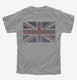 Retro Vintage United Kingdom Union Jack Flag  Youth Tee