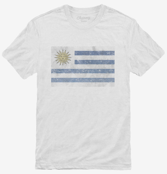 Retro Vintage Uruguay Flag T-Shirt
