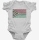 Retro Vintage Vanuatu Flag white Infant Bodysuit