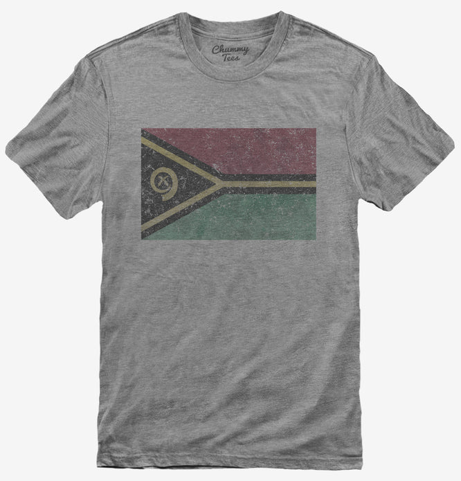 Retro Vintage Vanuatu Flag T-Shirt