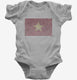 Retro Vintage Vietnam Flag grey Infant Bodysuit