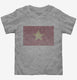 Retro Vintage Vietnam Flag grey Toddler Tee